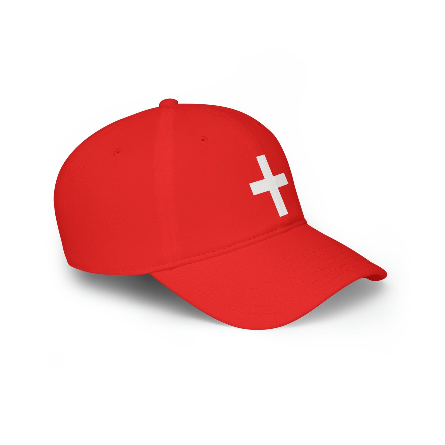 Righteous One Comes Signature Red Baseball Cap with White Cross - Jack Righteous