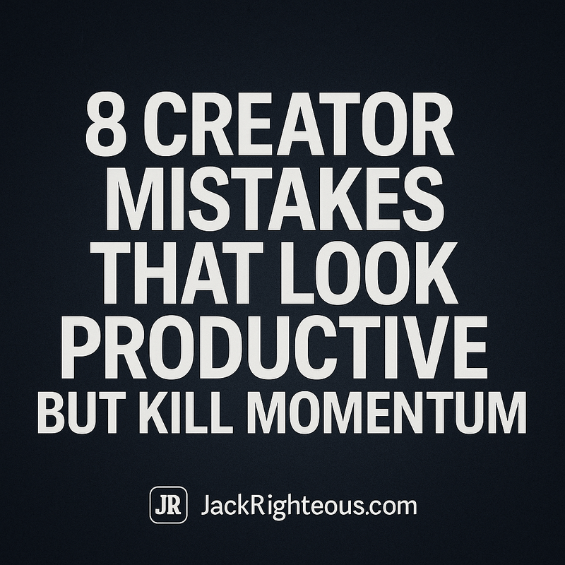 8 AI Creator Habits That Destroy Momentum - Jack Righteous