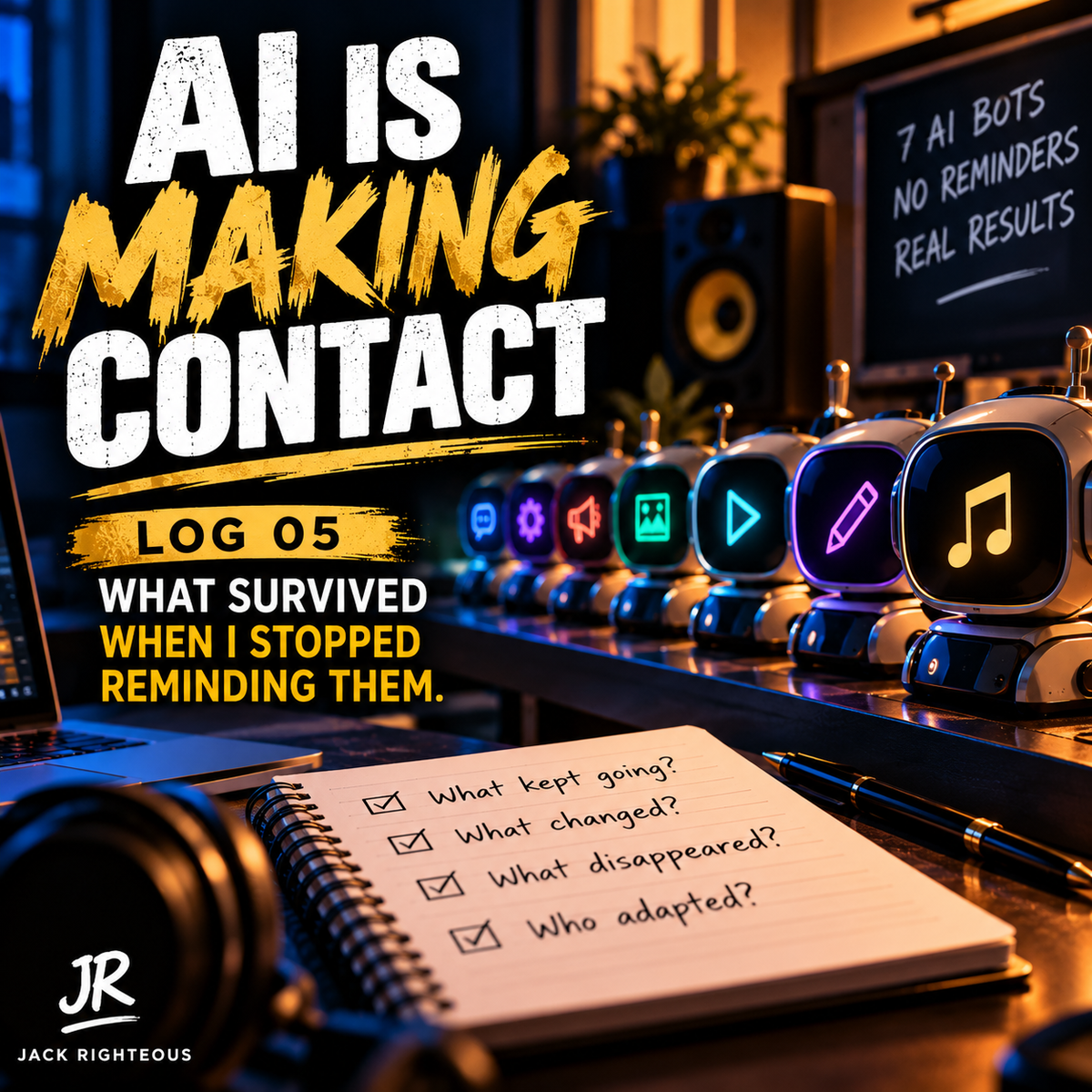 AI Is Making Contact Log 05 cover: What Survived When I Stopped Reminding Them