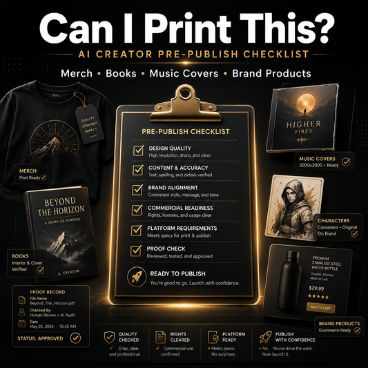 Can I Print This? AI Creator Checklist for Merch