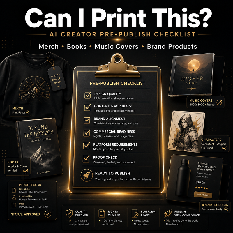 Can I Print This? AI Creator Checklist for Merch