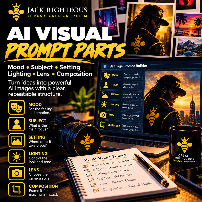 Mood, Subject, Setting, Lighting, Lens, Composition: What Each One Actually Controls — JackRighteous.com article cover