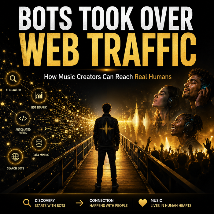 Bot traffic and music promotion guide explaining how creators should separate automated web visits from real listener proof