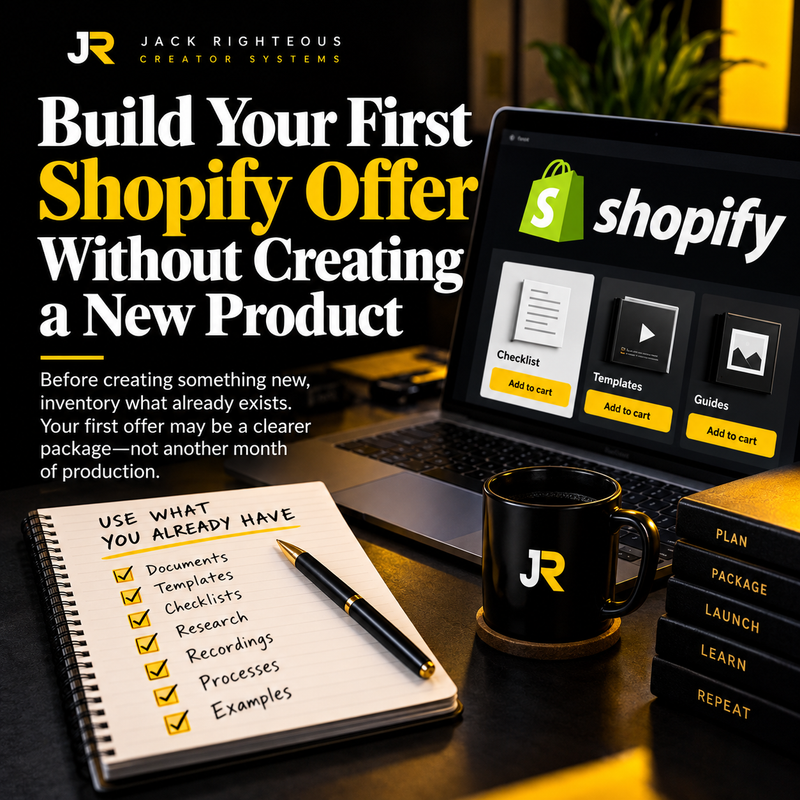 Build Your First Shopify Offer Without Creating a New Product