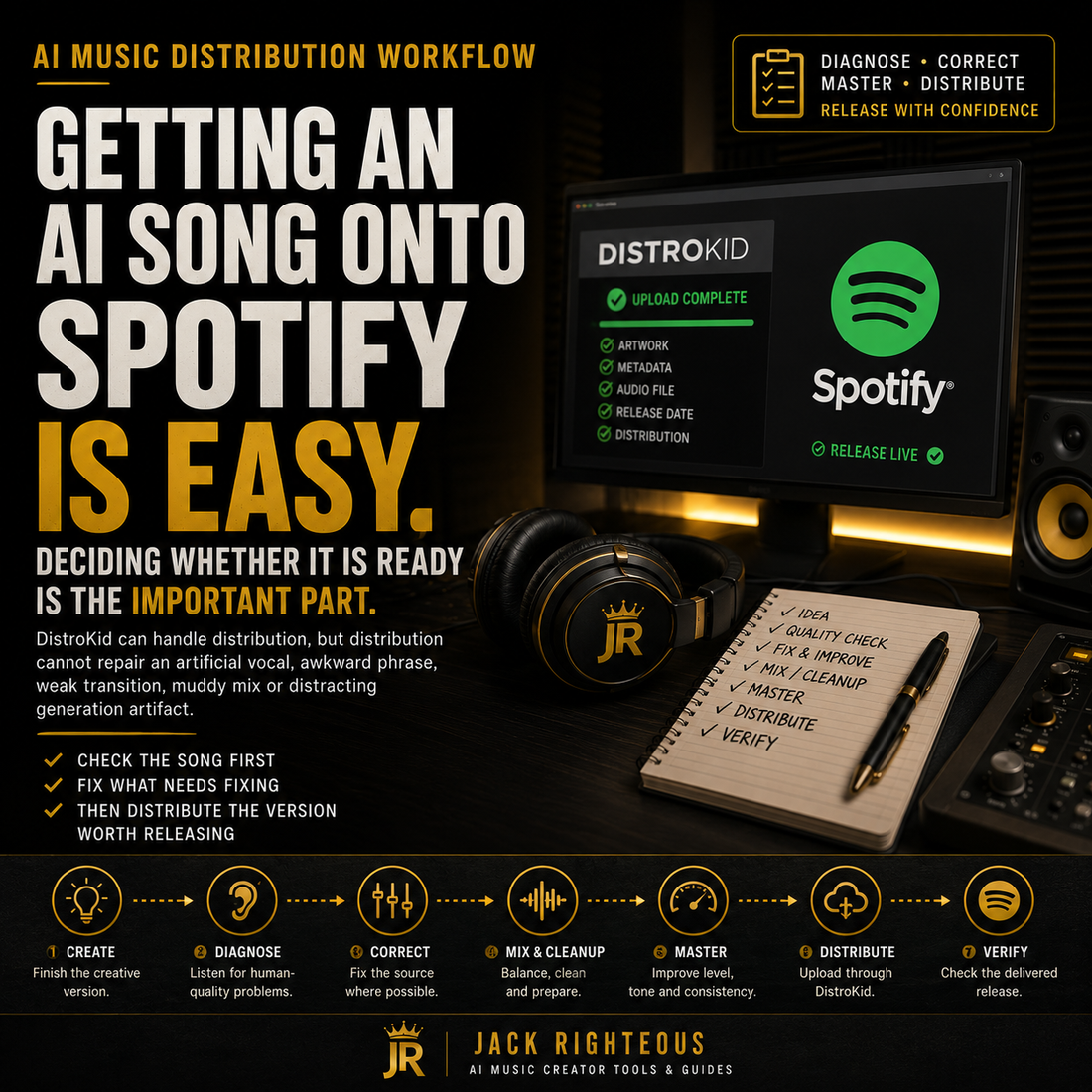 How to Distribute AI-Generated Music on Spotify Using DistroKid