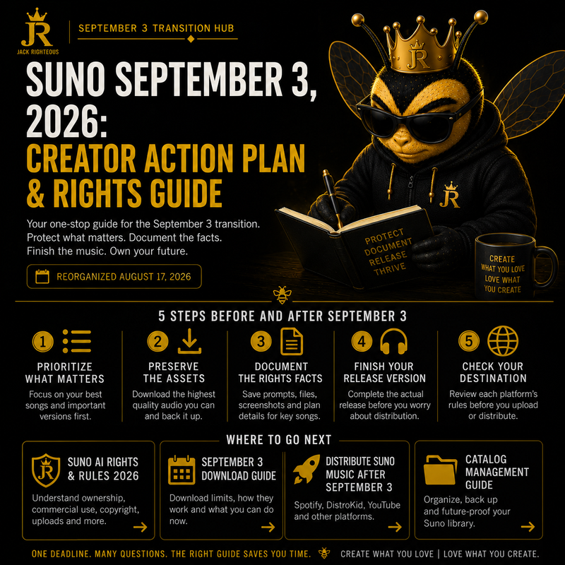 Suno September 3, 2026: Creator Action Plan & Rights Guide