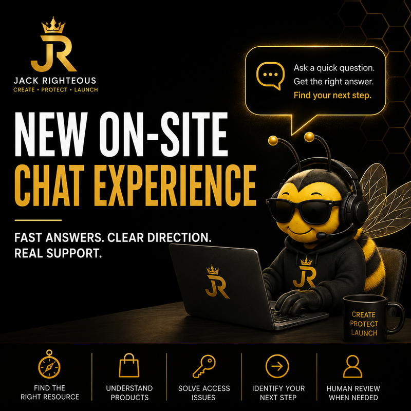 Jack Righteous on-site chat helps visitors find resources, understand products, solve access issues and choose their next step.