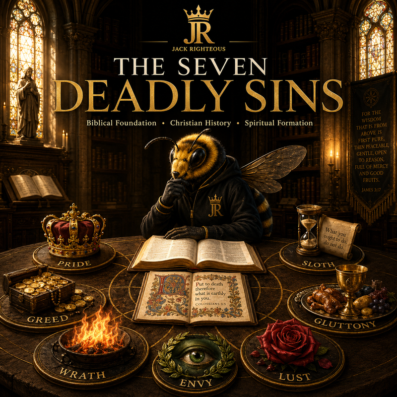 Bee Righteous studies the biblical history of the Seven Deadly Sins and the virtues that reorder desire through grace.