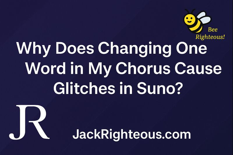 Cover image with blog title, Bee Righteous mascot, JackRighteous.com branding, and JR logo on dark gradient background.