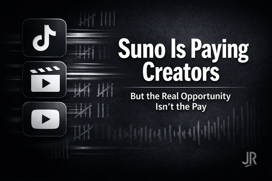 Suno Growth Ambassador Program 2026 overview showing $20 per video pay and creator consistency strategy
