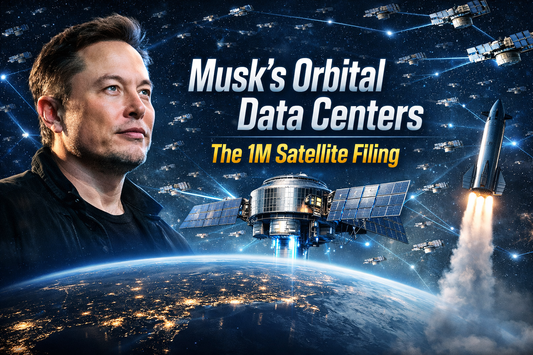 orbital data centers, space data center satellites, SpaceX FCC filing 2026, one million satellites AI, space-based compute