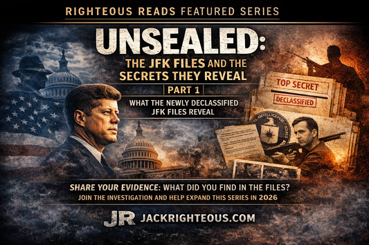 Righteous Reads Featured Series cover for Unsealed: The JFK Files and the Secrets They Reveal (Part 1) on JackRighteous.com