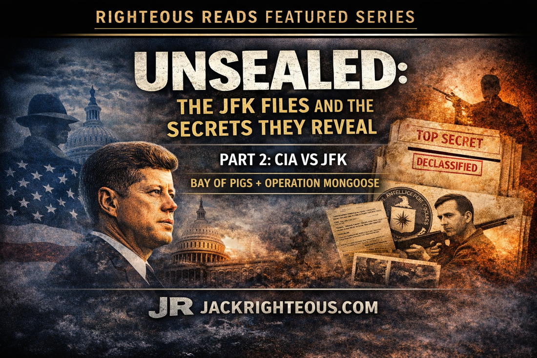 Righteous Reads Featured Series cover for Part 2: CIA vs JFK, Bay of Pigs and Operation Mongoose on JackRighteous.com