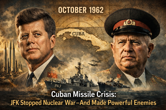 Cuban Missile Crisis cover: JFK vs Khrushchev, missiles in Cuba, nuclear brinkmanship and rising enemies