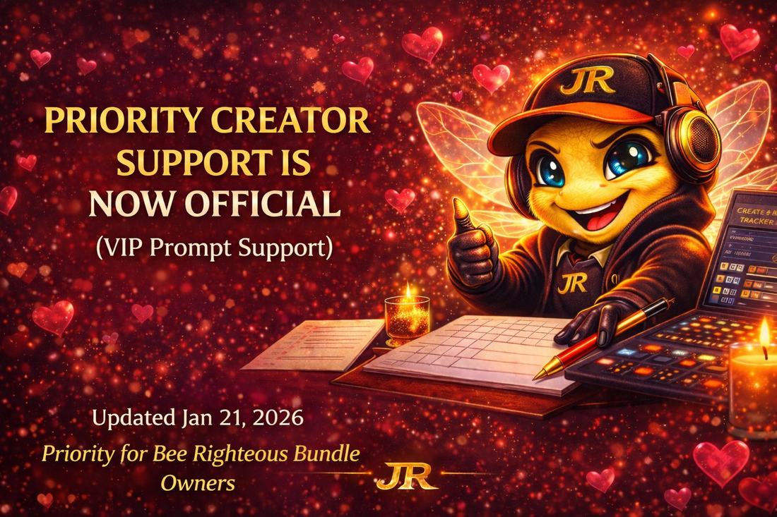 Priority VIP Prompt Support for Bee Righteous Bundle owners (updated Jan 21, 2026)