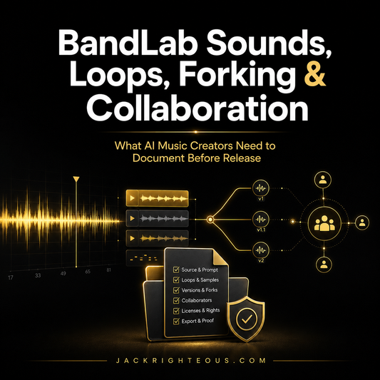 BandLab Sounds, Loops & Forking: AI Music Release Checklist