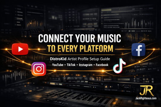 Connect your music to YouTube, TikTok, Instagram, and Facebook with DistroKid artist profile setup guide.