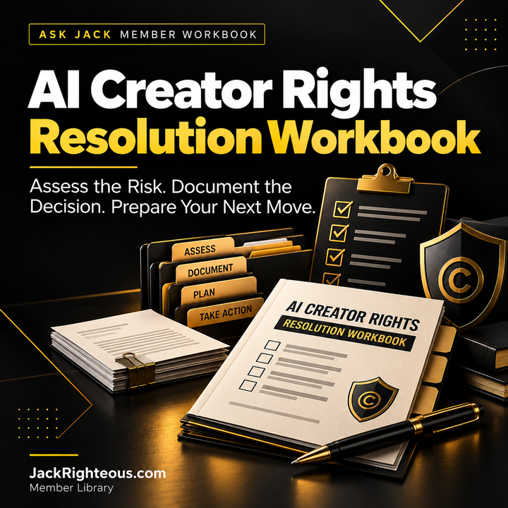 AI Creator Rights Resolution Workbook | ASK JACK Member Library