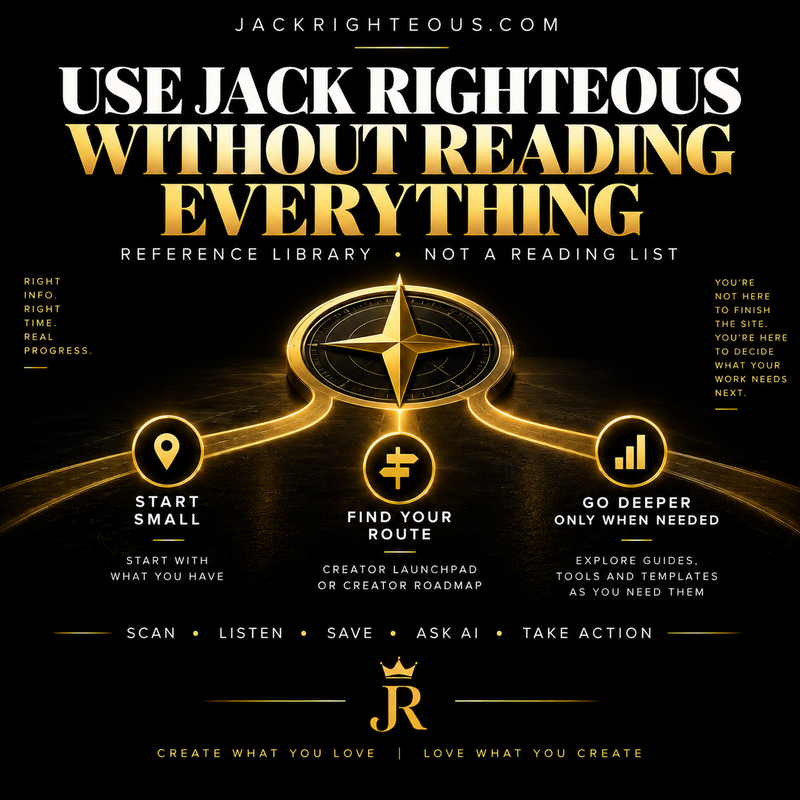 Cover image for How to Use JackRighteous.com Without Reading Everything