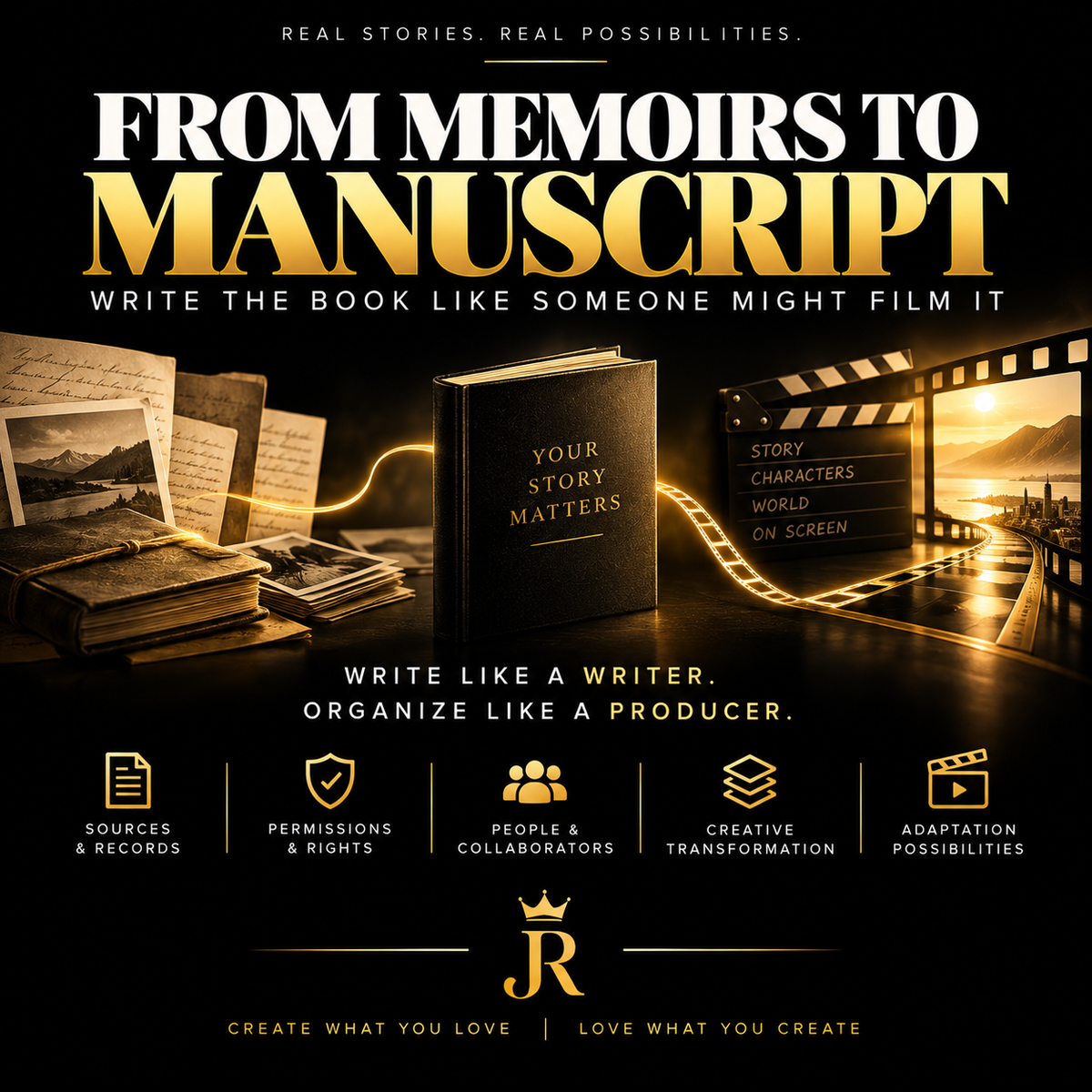 From Memoirs to Manuscript — Part 3: Write the Book Like Someone Might Film It