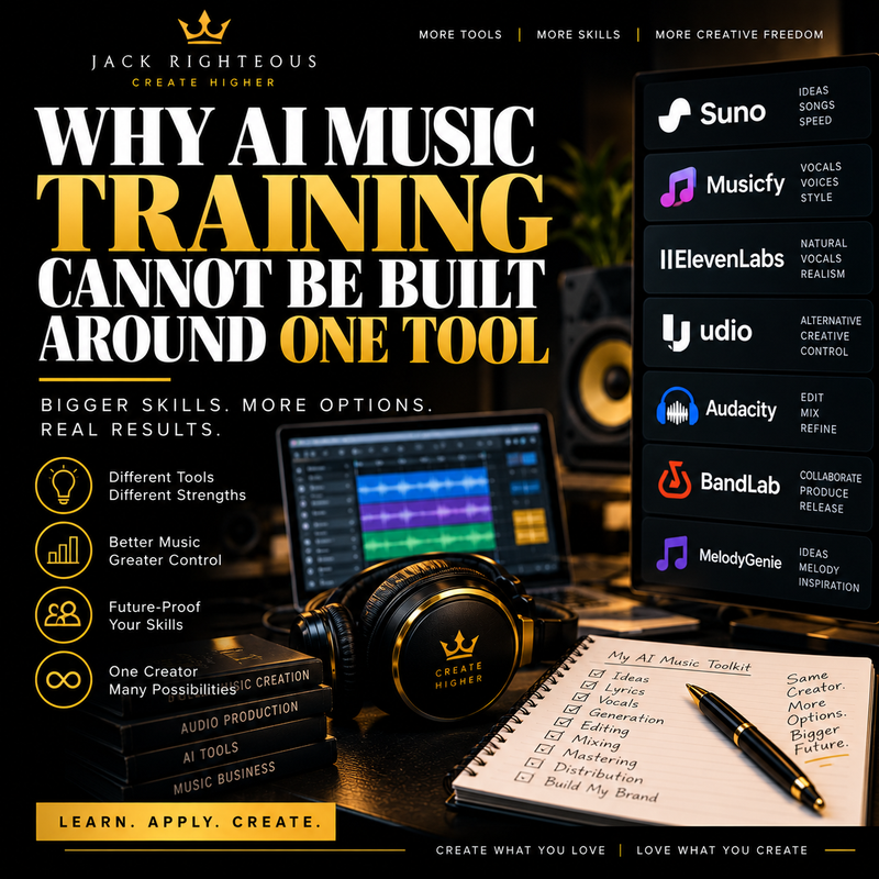Cover image for Why a Serious AI Music Program Cannot Be Built Around One AI Tool