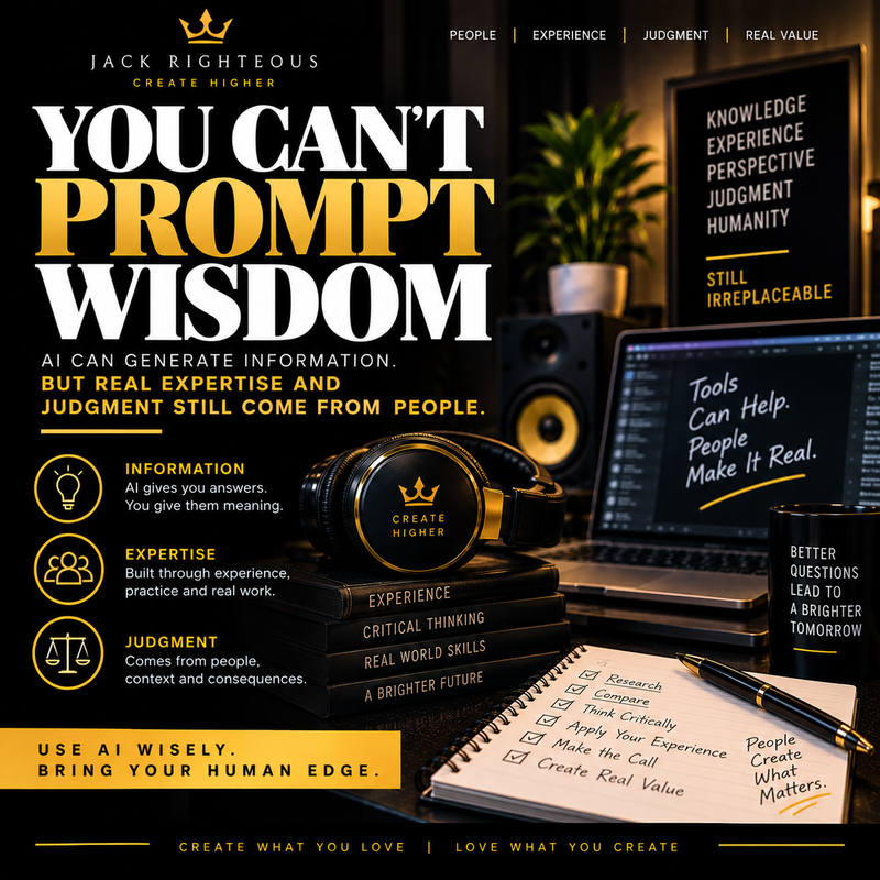 You Can’t Prompt Wisdom: Why “Act Like a World-Class Expert” Is Not the Same as Experience