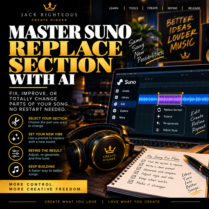 Cover image for Historical Suno Replace Section Tutorial (2024) — Archived Video