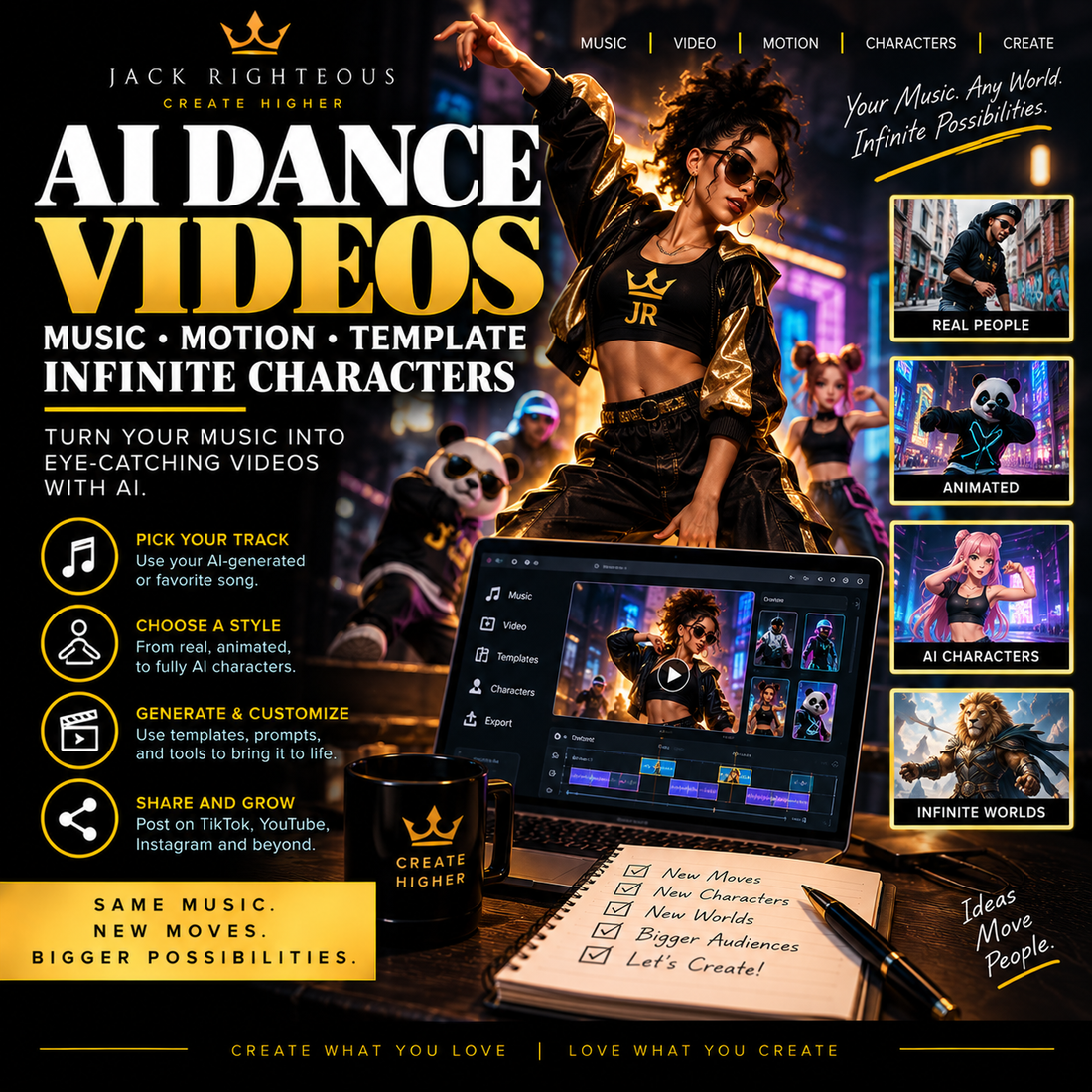 AI Dance Videos: How One Song + Motion Template Becomes Infinite Characters