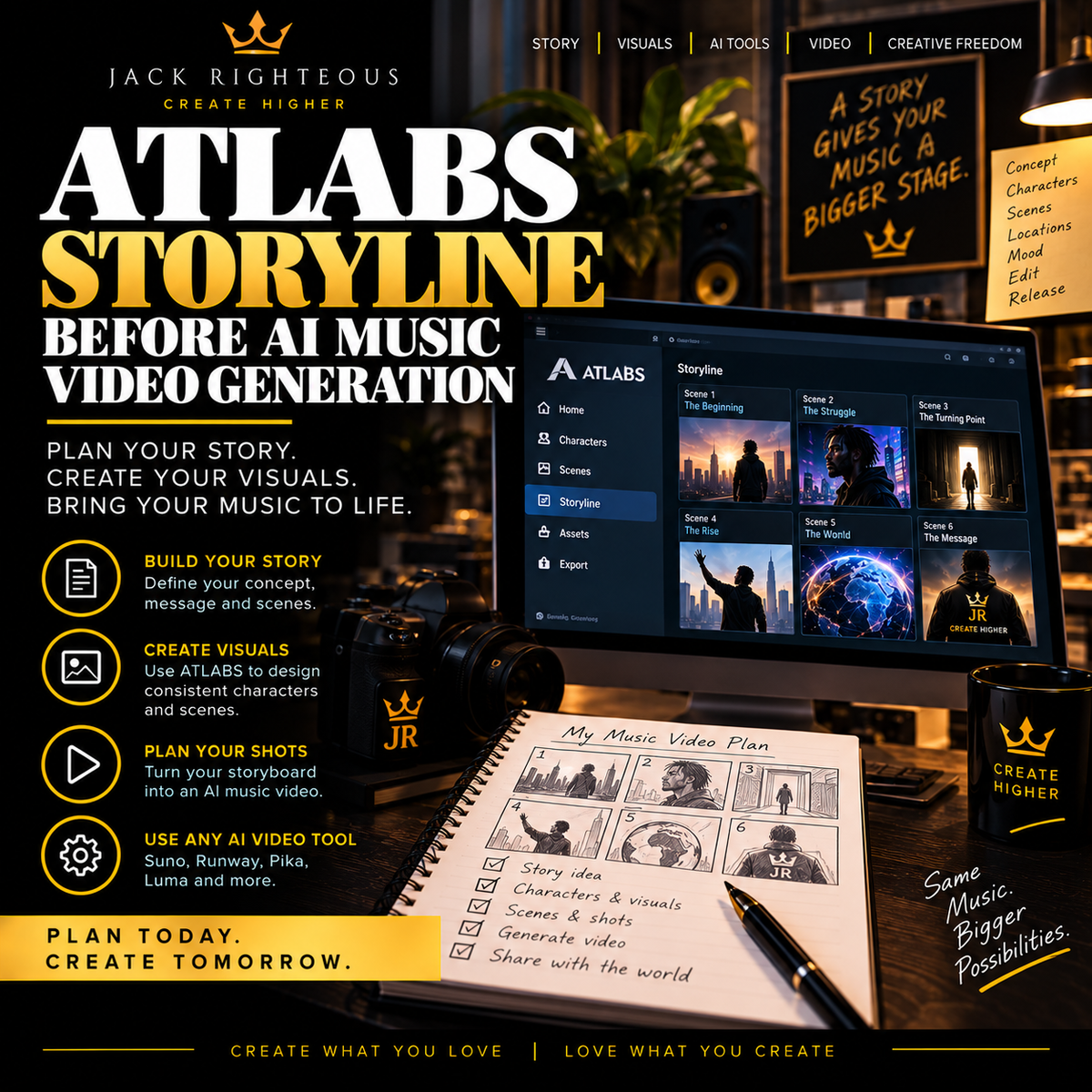 Cover image for Before You Generate an AI Music Video: Build the Storyline First