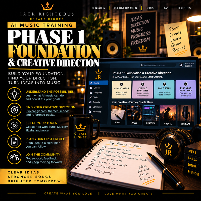 Cover image for AI Music Training Phase 1: Foundation & Creative Direction