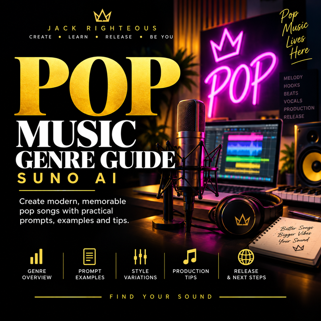 Cover image for Pop Music with AI: Hook, Vocal, Structure & Genre Control