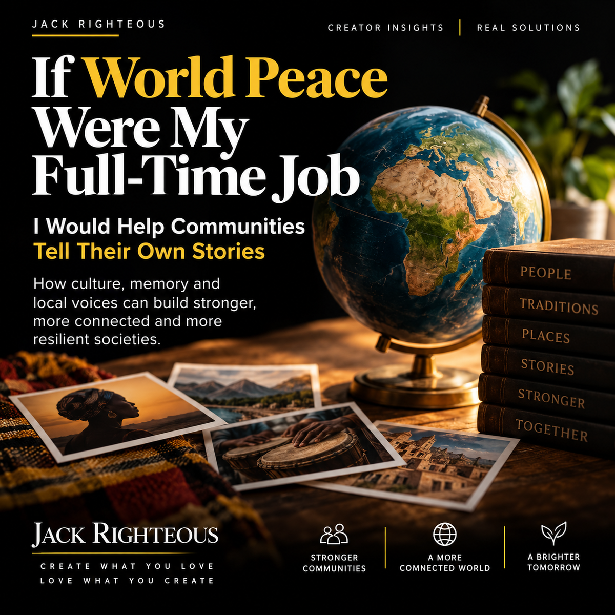 If World Peace Were My Full-Time Job: I Would Help Communities Tell Their Own Stories