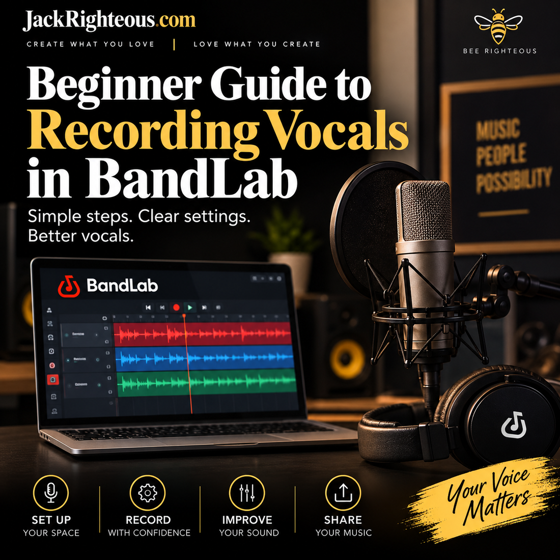 BandLab Vocal Production Workflow: Record, Clean, Tune & Mix