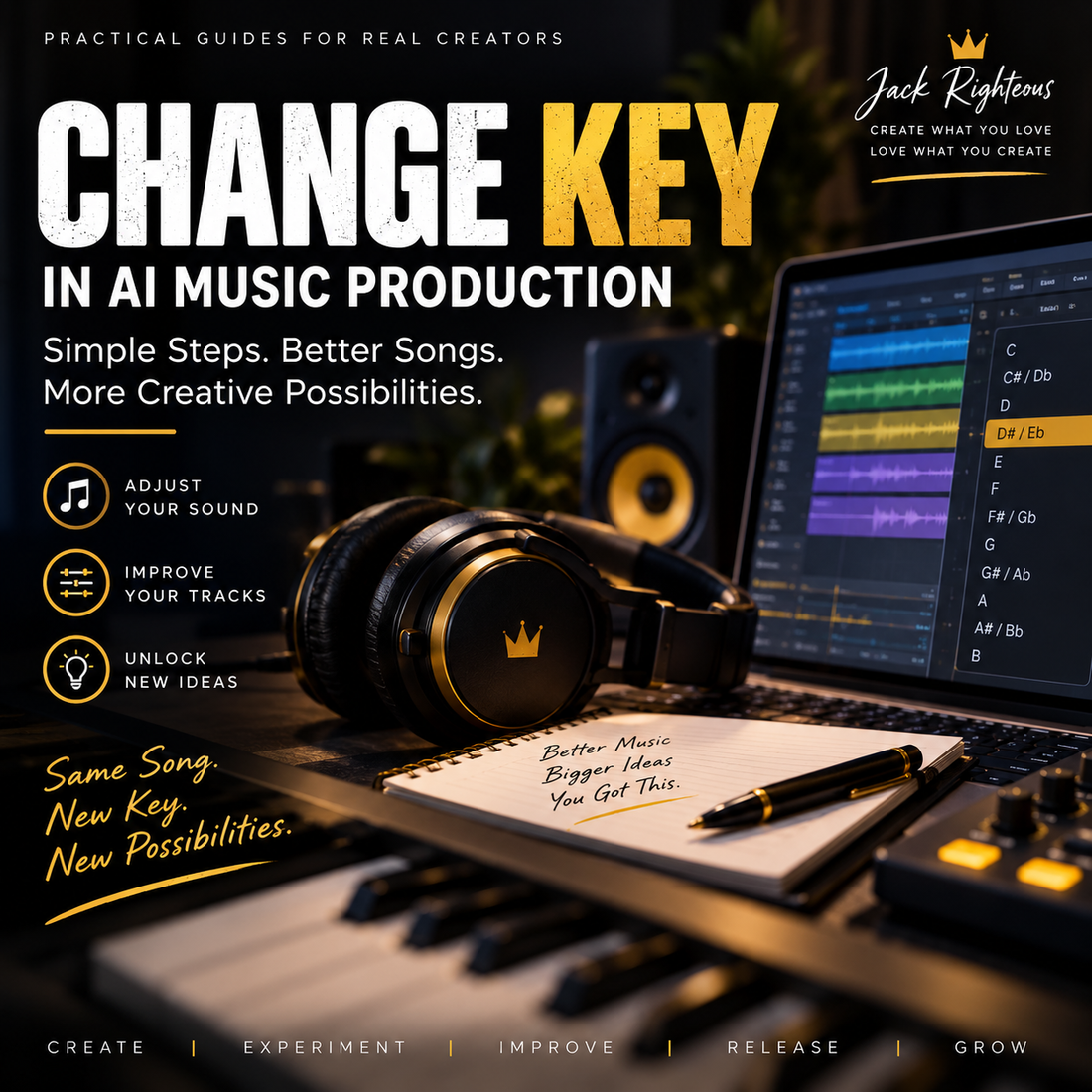 Change Key in AI Music: Vocal Range, Tessitura & Transposition