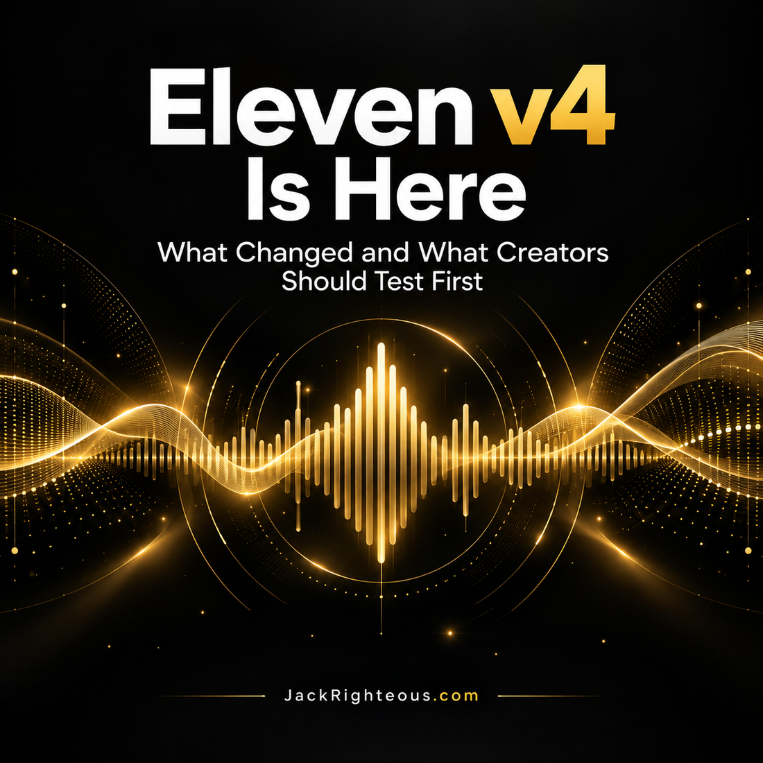 Eleven v4 launch guide for creators covering expressive voice control, v4 Turbo, voice consistency, cloning and practical testing