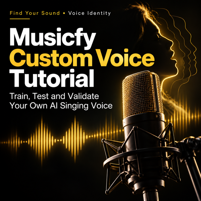Musicfy custom voice tutorial cover for training, testing and validating your own AI singing voice