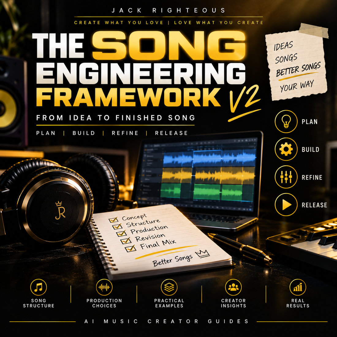Song Engineering Framework for AI Music Prompts, Remixes and Covers | Jack Righteous