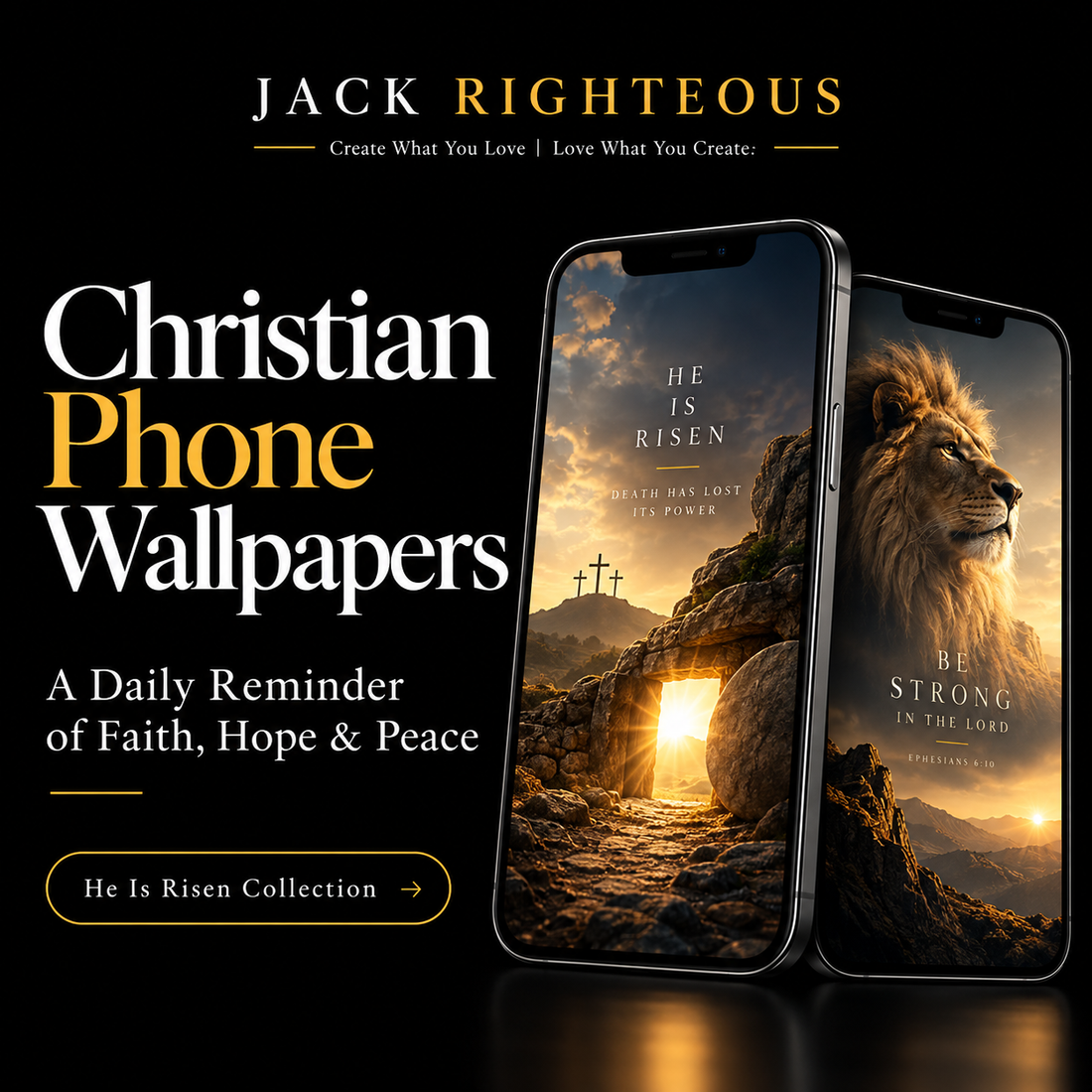 Christian phone wallpaper collection cover for free and affordable inspirational backgrounds.
