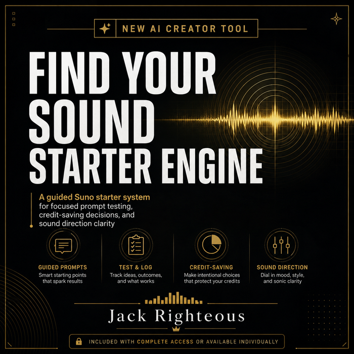 Find Your Sound Starter Engine for developing clearer AI music direction before generation