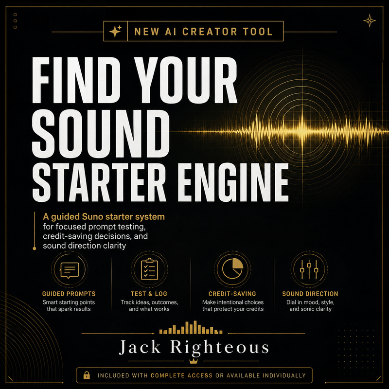 Find Your Sound Starter Engine for developing clearer AI music direction before generation