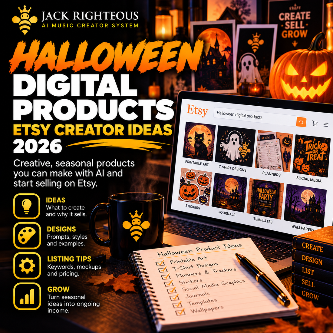 Halloween Digital Products in 2026: What Etsy Buyers Are Shopping For—and What Creators Can Build — JackRighteous.com article cover