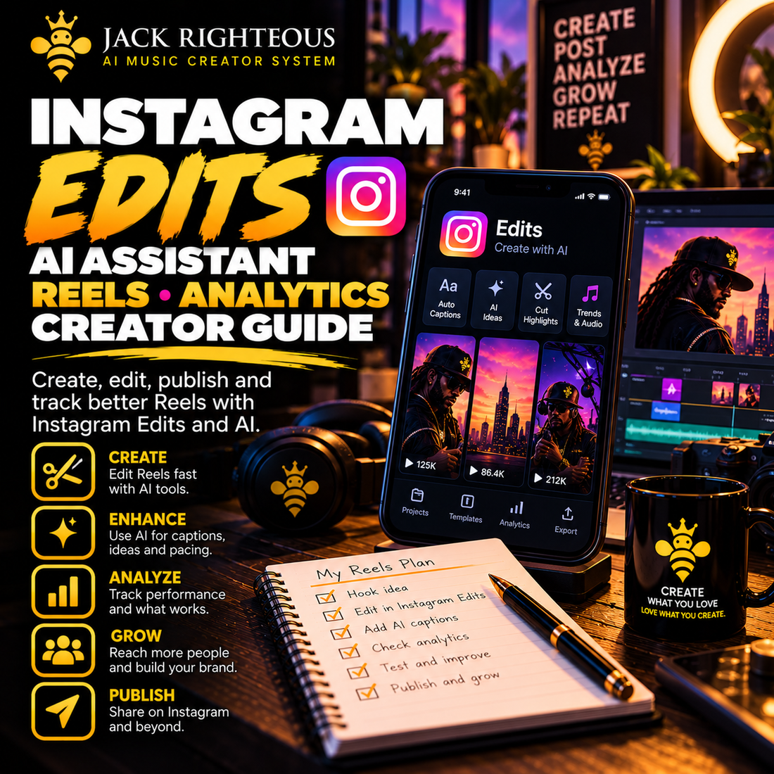 Instagram Edits AI Assistant: Use Your Reels Data to Decide What to Test Next — JackRighteous.com article cover