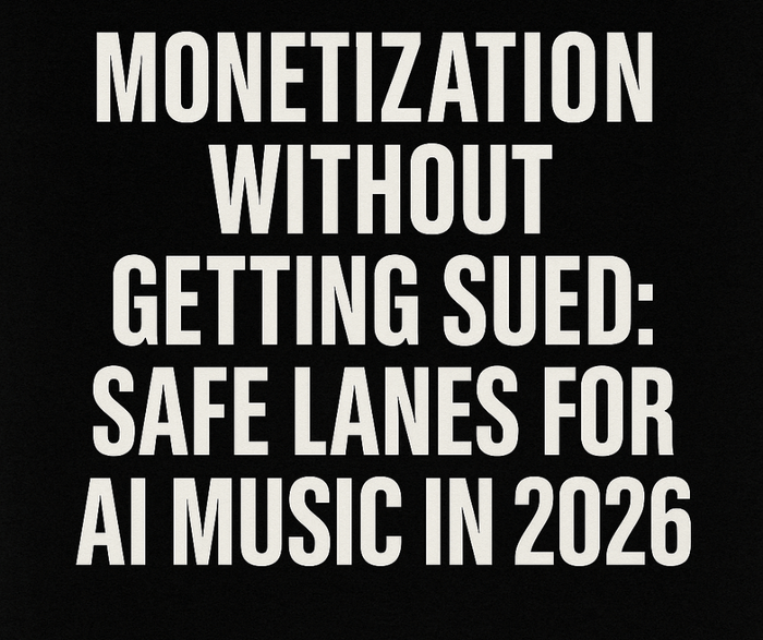 AI music monetization guide explaining rights, licensing and documentation creators should check before earning money in 2026