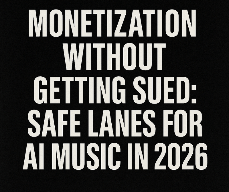 AI music monetization guide explaining rights, licensing and documentation creators should check before earning money in 2026