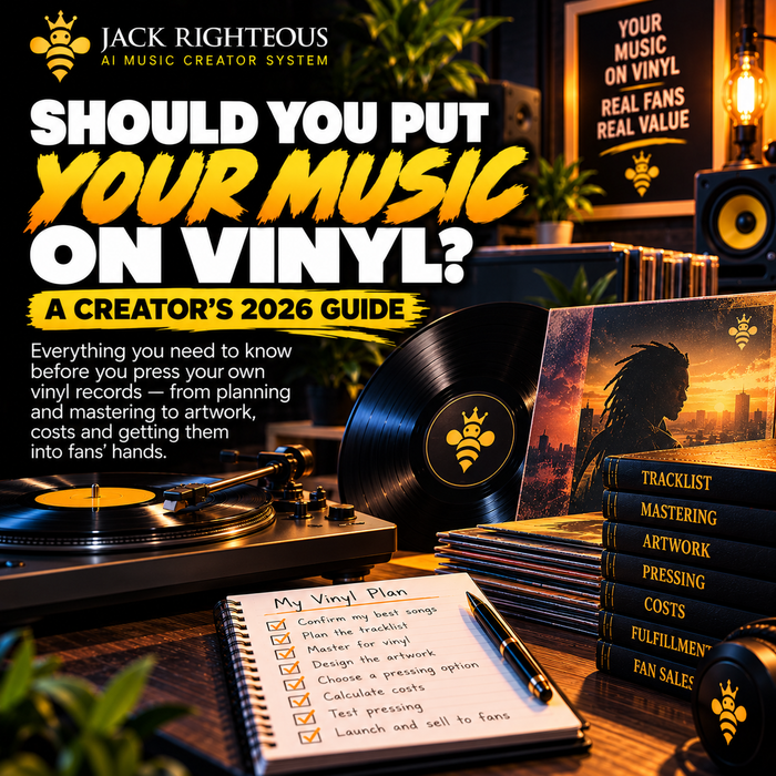 Should You Put Your Music on Vinyl? A Creator’s 2026 Guide — JackRighteous.com article cover