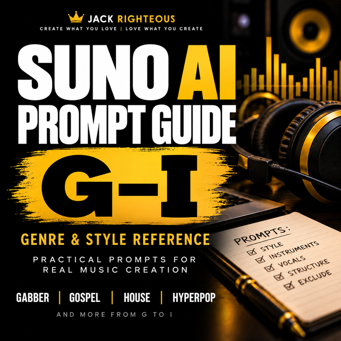 Suno AI G–I Prompt Guide: Gabber, Gospel, House, Hyperpop & More