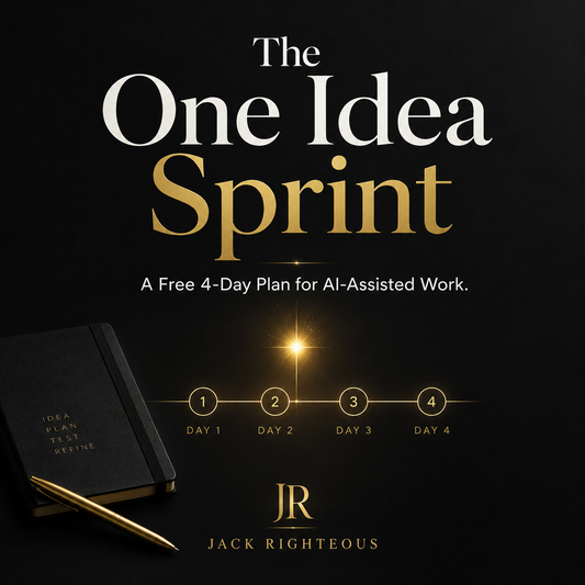 The One Idea Sprint: A Free 4-Day Plan for AI-Assisted Work