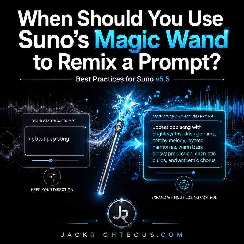 Suno Magic Wand Prompt Tips for v5.5