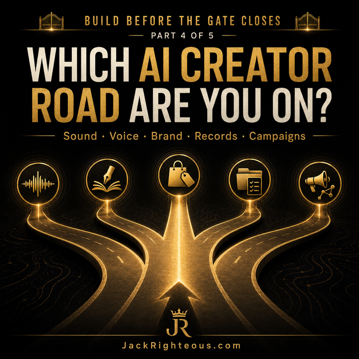 Which AI Creator Road Are You On guide connecting Sound, Voice, Brand and creator-record pathways