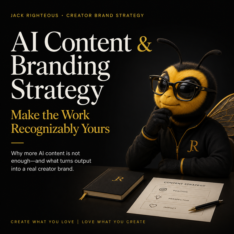 AI content and branding guide for building, scaling and monetizing a creator identity and content system
